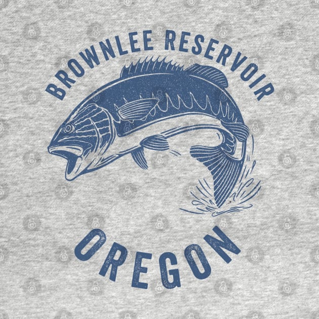 Brownlee Reservoir Oregon Bass Fishing by Eureka Shirts